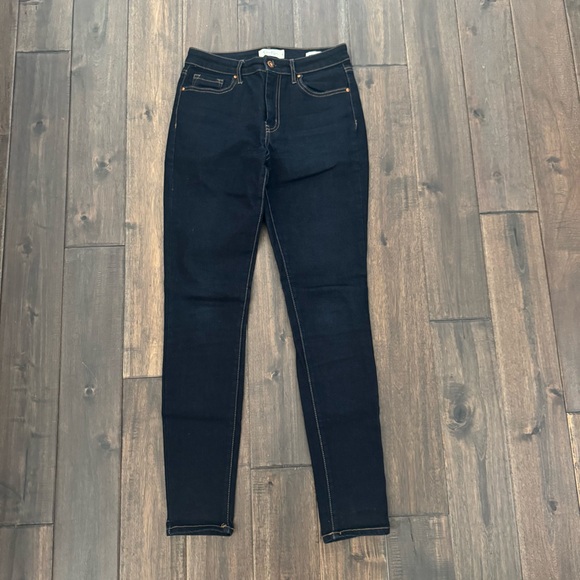Jessica Simpson Curvy High Rise Skinny Jeans Dark Denim 27 - Picture 1 of 4